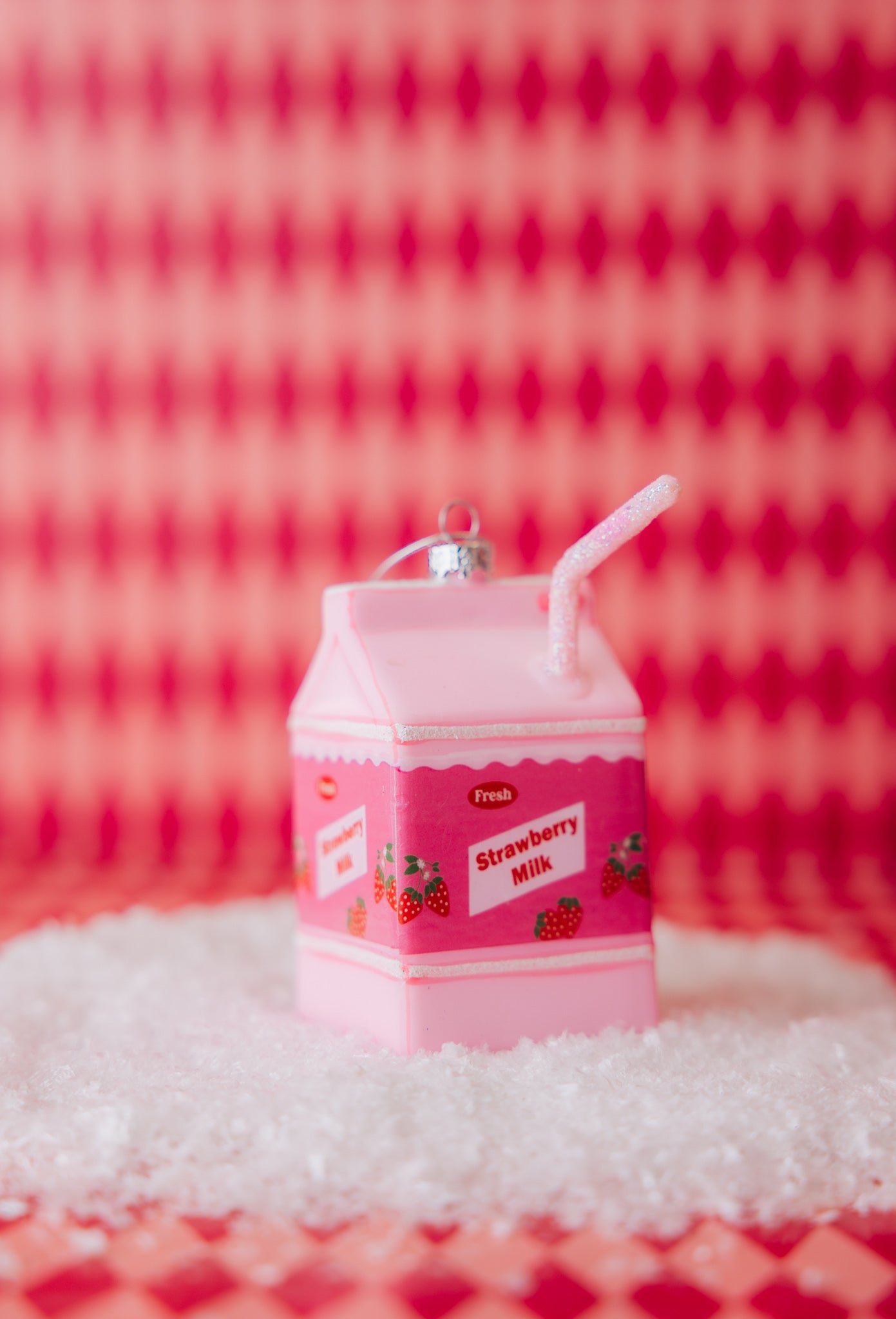 Strawberry Milk Ornament